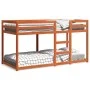 Etagenbett aus massivem, wachsbraunem Kiefernholz, 75 x 190 cm von , Betten und Zubehör - Ref: Foro24-844830, Preis: 159,87 €...