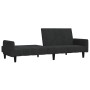 2-Sitzer-Schlafsofa aus schwarzem Samt von , Sofas - Ref: Foro24-375780, Preis: 274,23 €, Rabatt: %