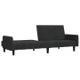 Sofá cama de 2 plazas terciopelo negro de , Sofás - Ref: Foro24-375780, Precio: 269,47 €, Descuento: %