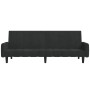 2-Sitzer-Schlafsofa aus schwarzem Samt von , Sofas - Ref: Foro24-375780, Preis: 274,23 €, Rabatt: %