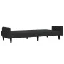 Sofá cama de 2 plazas terciopelo negro de , Sofás - Ref: Foro24-375780, Precio: 269,47 €, Descuento: %