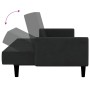 2-Sitzer-Schlafsofa aus schwarzem Samt von , Sofas - Ref: Foro24-375780, Preis: 274,23 €, Rabatt: %