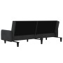 2-Sitzer-Schlafsofa aus schwarzem Samt von , Sofas - Ref: Foro24-375780, Preis: 274,23 €, Rabatt: %
