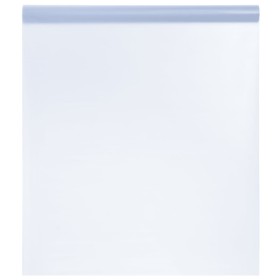 Lámina de ventana esmerilada PVC gris transparente 90x500 cm