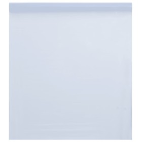 Lámina de ventana esmerilada PVC blanco transparente 45x2000 cm