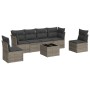 Set de sofás de jardín 7 piezas con cojines ratán PE gris de , Conjuntos de jardín - Ref: Foro24-3217380, Precio: 388,81 €, D...