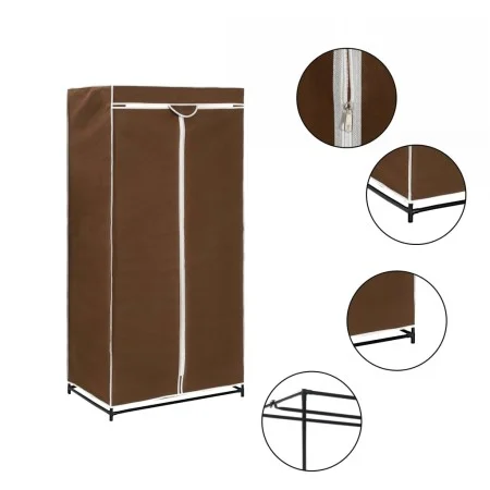Armario marrón 75x50x160 cm by , Wardrobes - Ref: Foro24-282438, Price: 28,34 €, Discount: %