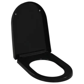 Soft-close and quick-release black toilet seat cover by vidaXL, Toilet and bidet seats - Ref: Foro24-145023, Price: 38,84 €, ...