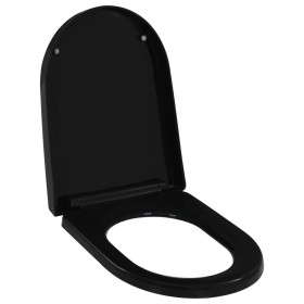 Soft-Close-WC-Deckel mit Schnellverschluss schwarz von vidaXL, Toiletten- und Bidetsitze - Ref: Foro24-145023, Preis: 39,35 €...