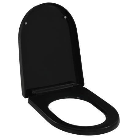 Soft-close and quick-release black toilet seat cover by vidaXL, Toilet and bidet seats - Ref: Foro24-145023, Price: 39,35 €, ...