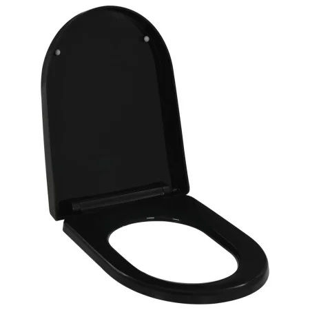 Soft-close and quick-release black toilet seat cover by vidaXL, Toilet and bidet seats - Ref: Foro24-145023, Price: 38,84 €, ...