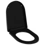 Soft-close and quick-release black toilet seat cover by vidaXL, Toilet and bidet seats - Ref: Foro24-145023, Price: 38,84 €, ...