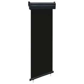 Black balcony side awning 65x250 cm by , Umbrellas - Ref: Foro24-48400, Price: 57,83 €, Discount: %