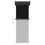 Black balcony side awning 65x250 cm by , Umbrellas - Ref: Foro24-48400, Price: 59,45 €, Discount: %