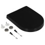 Soft-close and quick-release black toilet seat cover by vidaXL, Toilet and bidet seats - Ref: Foro24-145023, Price: 39,35 €, ...