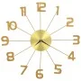 Reloj de pared de metal dorado 50 cm de vidaXL, Relojes de pared - Ref: Foro24-283858, Precio: 48,30 €, Descuento: %