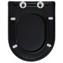 Soft-close and quick-release black toilet seat cover by vidaXL, Toilet and bidet seats - Ref: Foro24-145023, Price: 39,35 €, ...