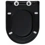 Soft-close and quick-release black toilet seat cover by vidaXL, Toilet and bidet seats - Ref: Foro24-145023, Price: 38,84 €, ...