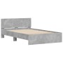 Betongrauer Bettrahmen mit Kopfteil 135x190 cm von , Betten und Lattenroste - Ref: Foro24-3207507, Preis: 154,09 €, Rabatt: %