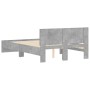 Betongrauer Bettrahmen mit Kopfteil 135x190 cm von , Betten und Lattenroste - Ref: Foro24-3207507, Preis: 154,09 €, Rabatt: %