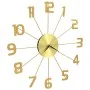 Golden metal wall clock 50 cm by vidaXL, Wall clocks - Ref: Foro24-283858, Price: 48,30 €, Discount: %
