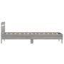 Bettgestell-Kopfteil mit LED-Leuchten, Sonoma-Grau, 100 x 200 cm von , Betten und Lattenroste - Ref: Foro24-838713, Preis: 12...