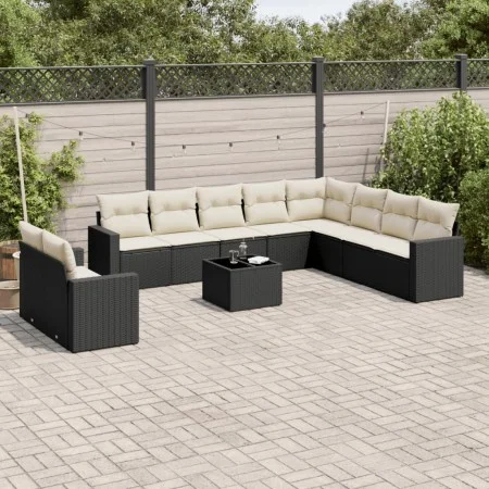 11-piece garden sofa set and black synthetic rattan cushions by , Modular outdoor sofas - Ref: Foro24-3251513, Price: 656,91 ...