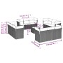 Garden sofa set with cushions 13 pieces beige synthetic rattan by , Garden sets - Ref: Foro24-3217338, Price: 954,52 €, Disco...