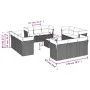 Garden sofa set with cushions 13 pieces beige synthetic rattan by , Garden sets - Ref: Foro24-3217338, Price: 957,39 €, Disco...