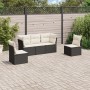 5-teiliges Gartenmöbel-Set und schwarze synthetische Rattankissen von , Gartensets - Ref: Foro24-3217346, Preis: 281,88 €, Ra...