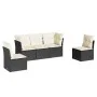 5-piece garden furniture set and black synthetic rattan cushions by , Garden sets - Ref: Foro24-3217346, Price: 302,92 €, Dis...