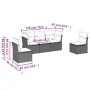 Gartensofa-Set mit Kissen, 5-teilig, graues synthetisches Rattan von , Gartensets - Ref: Foro24-3217350, Preis: 294,48 €, Rab...