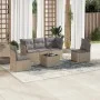 Garden sofa set with cushions 6 pieces beige synthetic rattan by , Garden sets - Ref: Foro24-3217359, Price: 368,26 €, Discou...