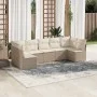 7-teiliges Gartensofa-Set und beigefarbene synthetische Rattankissen von , Gartensets - Ref: Foro24-3217428, Preis: 445,80 €,...
