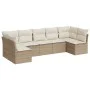 7-piece garden sofa set and beige synthetic rattan cushions by , Garden sets - Ref: Foro24-3217428, Price: 445,80 €, Discount: %