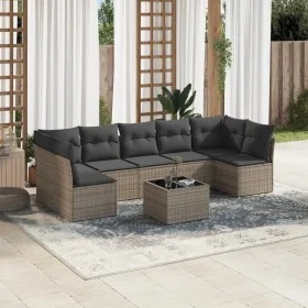 8-piece garden sofa set and gray synthetic rattan cushions by , Garden sets - Ref: Foro24-3217440, Price: 443,33 €, Discount: %