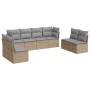 Garden sofa set with beige cushions 8 pcs PE rattan by , Garden sets - Ref: Foro24-3217449, Price: 483,40 €, Discount: %