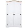 Armario madera de pino Mexicano estilo Corona blanco 2 puertas de vidaXL, Armarios roperos - Ref: Foro24-282620, Precio: 294,...