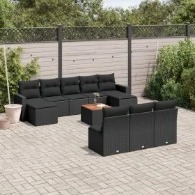 11-piece garden sofa set and black synthetic rattan cushions by , Modular outdoor sofas - Ref: Foro24-3224326, Price: 606,14 ...