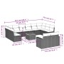 Garden sofa set with cushions 13 pieces beige synthetic rattan by , Modular outdoor sofas - Ref: Foro24-3224358, Price: 773,1...