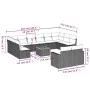 Garden sofa set with cushions 13 pieces beige synthetic rattan by , Modular outdoor sofas - Ref: Foro24-3224358, Price: 813,7...