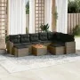 10-piece garden sofa set with gray synthetic rattan cushions by , Modular outdoor sofas - Ref: Foro24-3224408, Price: 550,21 ...