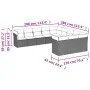 11-teiliges Gartensofa-Set mit beigen synthetischen Rattankissen von , Gartensets - Ref: Foro24-3218408, Preis: 738,31 €, Rab...