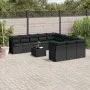 Gartensofa-Set 12-teilig mit schwarzen synthetischen Rattankissen von , Gartensets - Ref: Foro24-3218415, Preis: 754,88 €, Ra...