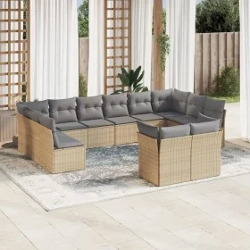 12-piece garden sofa set and brown synthetic rattan cushions by , Garden sets - Ref: Foro24-3218429, Price: 702,80 €, Discoun...