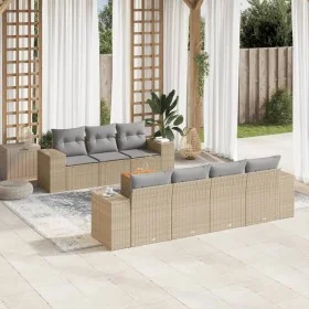 Garden sofa set with beige cushions 8 pcs PE rattan by , Garden sets - Ref: Foro24-3257683, Price: 595,94 €, Discount: %