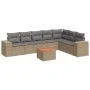 Garden sofa set with beige cushions 8 pcs PE rattan by , Garden sets - Ref: Foro24-3257809, Price: 523,54 €, Discount: %
