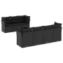 8-piece garden sofa set and black synthetic rattan cushions by , Garden sets - Ref: Foro24-3249114, Price: 508,64 €, Discount: %