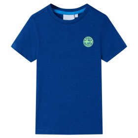 Camiseta infantil azul oscuro 140