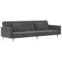 2-seater sofa bed with two pillows in light gray fabric by , Sofas - Ref: Foro24-375799, Price: 283,84 €, Discount: %